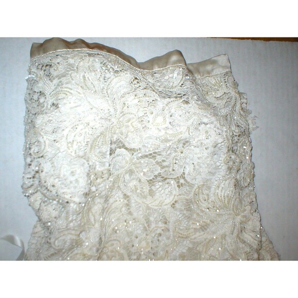 New Womens 6 NWT Designer Antonio Marras Italy Dress 42 Silk Bead Overlay Ivory - Picture 8 of 12